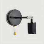Contemporary Black Metal Swing Arm Wall Light