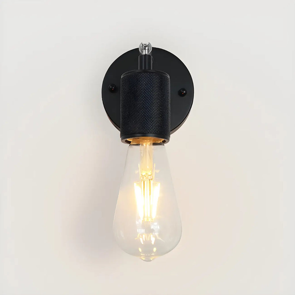 Contemporary Black Metal Swing Arm Wall Light