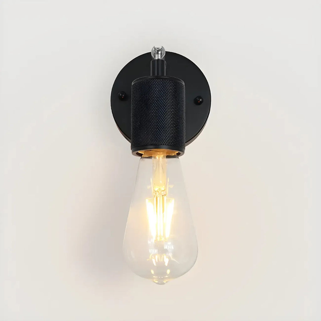 Contemporary Black Metal Swing Arm Wall Light