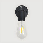Contemporary Black Metal Swing Arm Wall Light