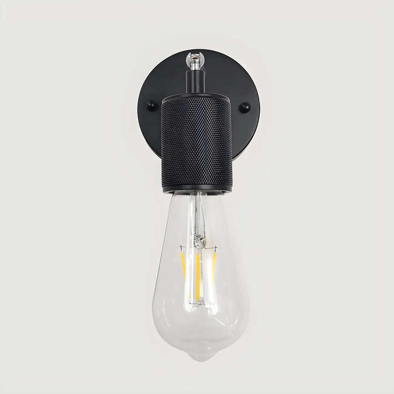 Contemporary Black Metal Swing Arm Wall Light
