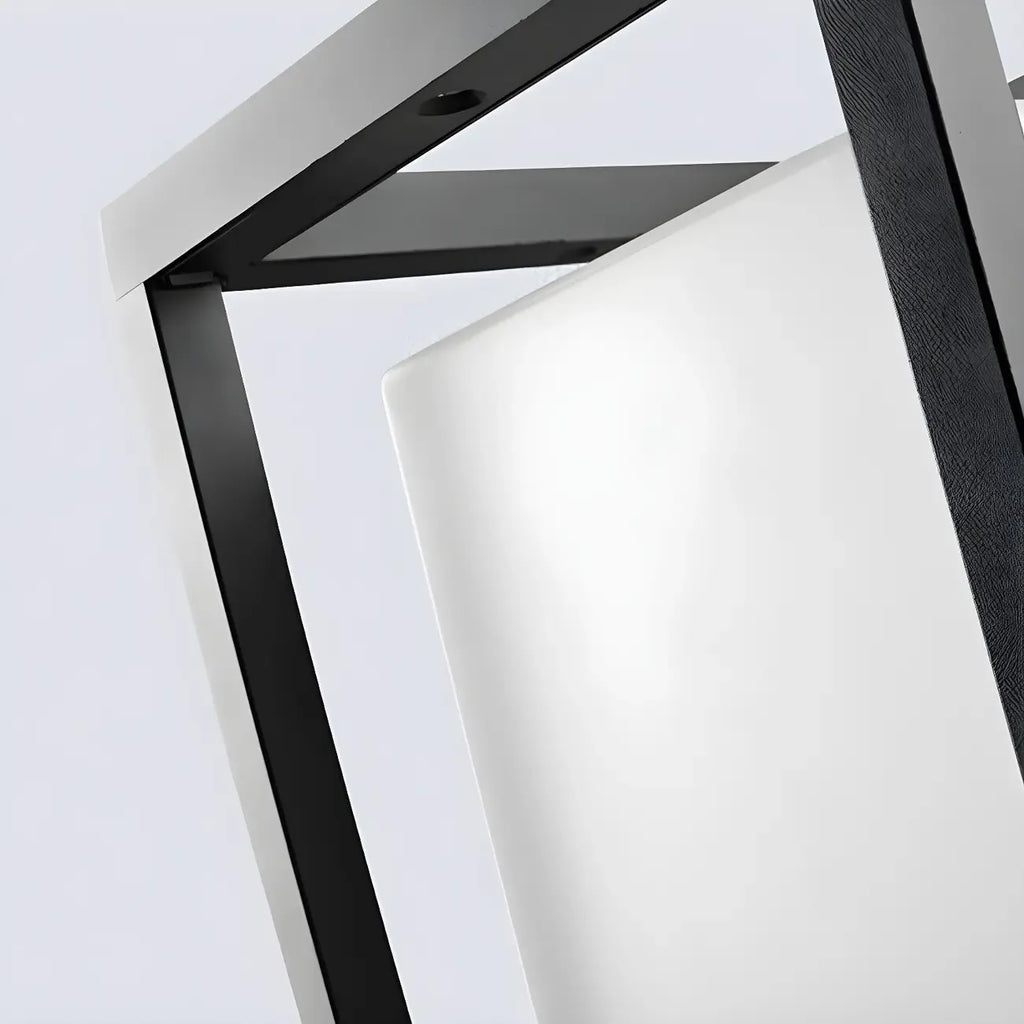 Modern Black Metal LED Post Cap Light for Outdoor Fences