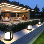 Modern Black Metal LED Post Cap Light for Outdoor Fences