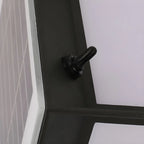 Simple Solar Black Metal Cube Outdoor Post Lights