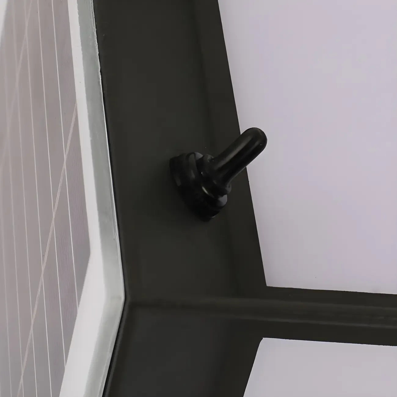 Simple Solar Black Metal Cube Outdoor Post Lights