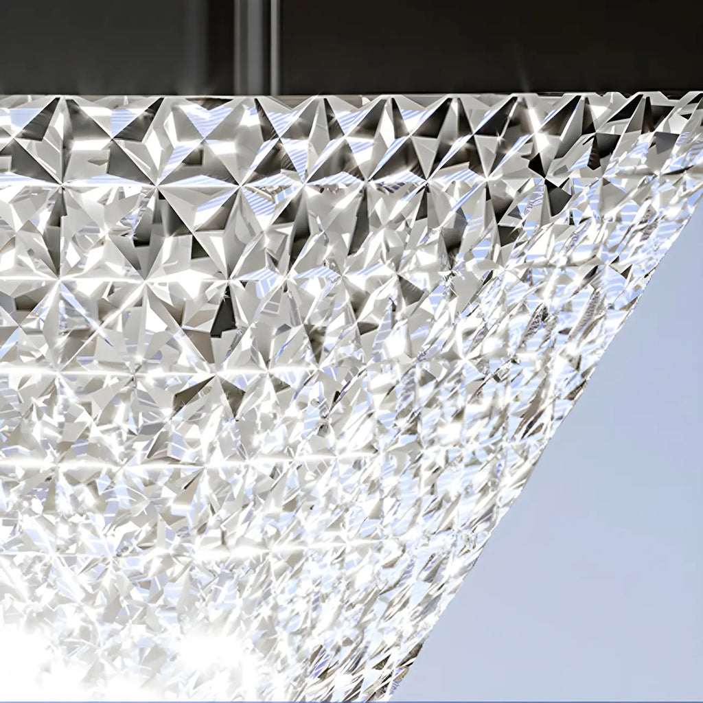 Faceted Hexagon Plastic Black Solar Outdoor Post Lights