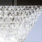 Faceted Hexagon Plastic Black Solar Outdoor Post Lights