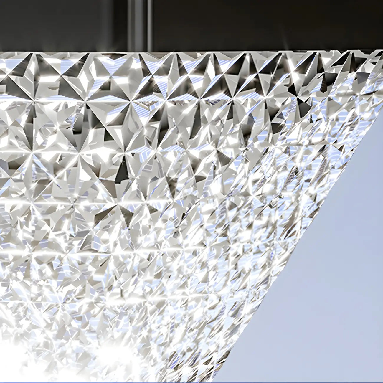Faceted Hexagon Plastic Black Solar Outdoor Post Lights