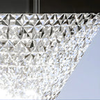 Faceted Hexagon Plastic Black Solar Outdoor Post Lights