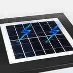 Flat Square Black Solar Outdoor Post Lights