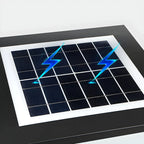 Flat Square Black Solar Outdoor Post Lights