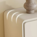 Glam White Wooden Dresser with Drawers for Bedroom Storage