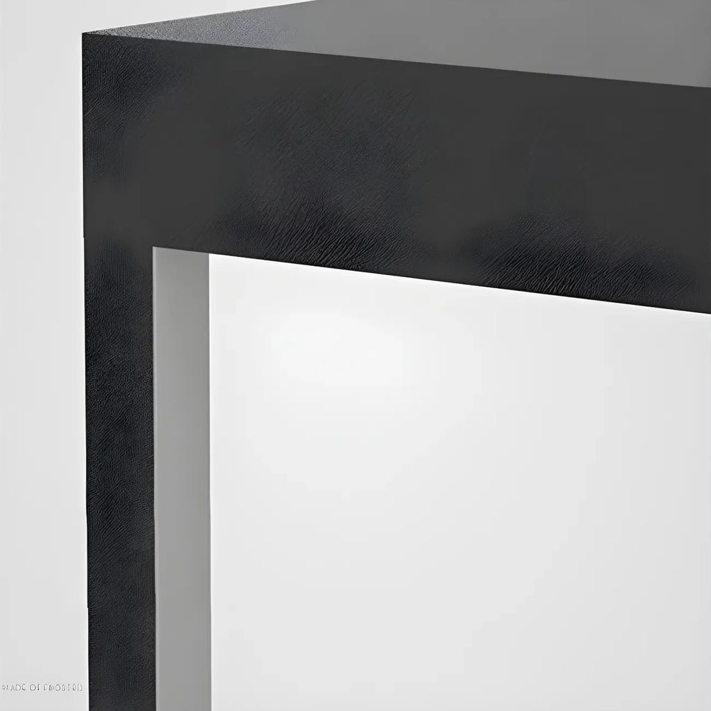 Simple Black Open Solar Outdoor Post Lights