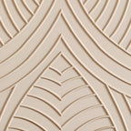 Glam White-Wood Protruding Lines Soft-Close Drawers Dresser