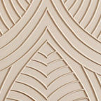 Glam White-Wood Protruding Lines Soft-Close Drawers Dresser