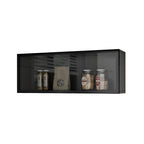 Kitchen Wood Wall Mounted China Cabinet with Glass Door