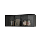 Kitchen Wood Wall Mounted China Cabinet with Glass Door