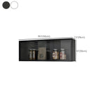 Kitchen Wood Wall Mounted China Cabinet with Glass Door