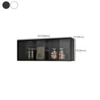 Kitchen Wood Wall Mounted China Cabinet with Glass Door