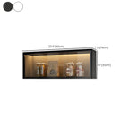 Kitchen Wood Wall Mounted China Cabinet with Glass Door