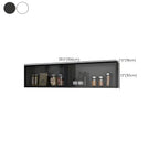 Kitchen Wood Wall Mounted China Cabinet with Glass Door