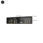 Kitchen Wood Wall Mounted China Cabinet with Glass Door
