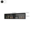 Kitchen Wood Wall Mounted China Cabinet with Glass Door