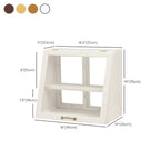 Wooden Ladder Display Cabinet with Sliding Glass Doors