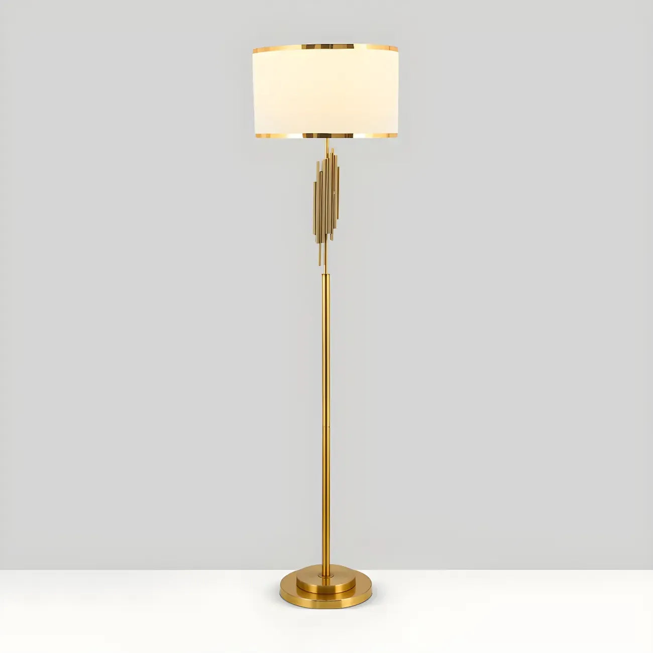 Contemporary Gold Standing Floor Lamp for Living Room