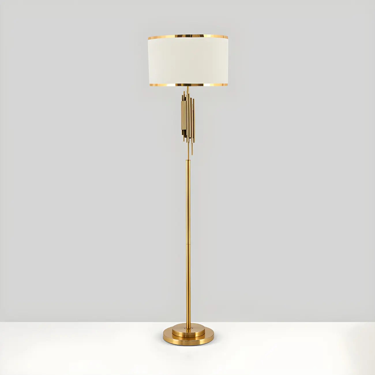 Contemporary Gold Standing Floor Lamp for Living Room