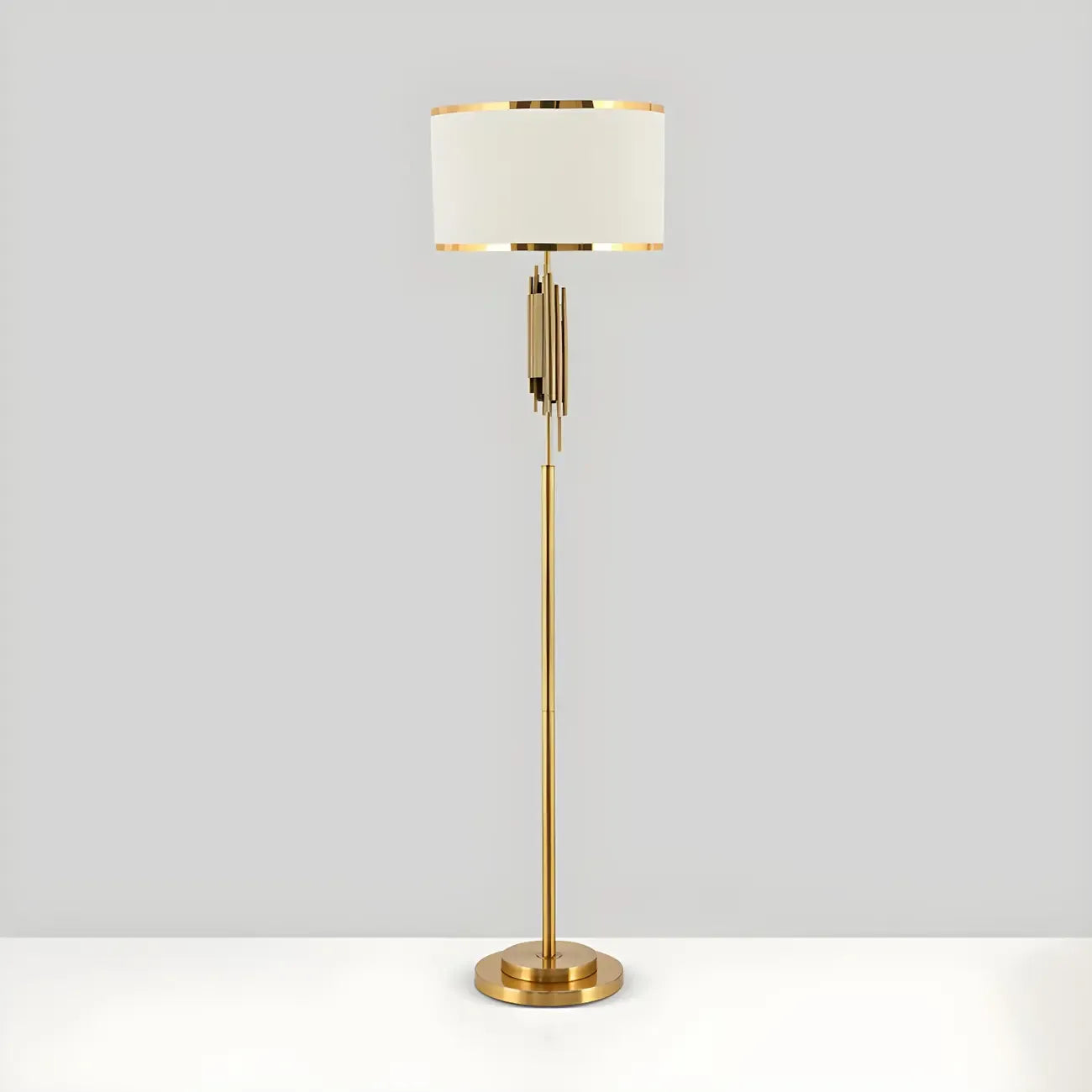 Contemporary Gold Standing Floor Lamp for Living Room