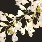 Artistic Modern Gold Floral Chandelier for Kitchen