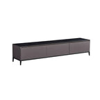 71 Living Room Black Marble Top Enclosed Storage TV Stand