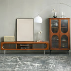 Contemporary Wood TV Stand Entertainment Center