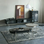 Contemporary Wood TV Stand Entertainment Center
