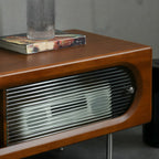 Contemporary Wood TV Stand Entertainment Center