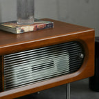 Contemporary Wood TV Stand Entertainment Center